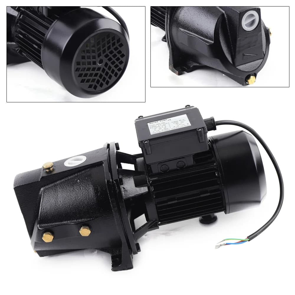 1HP Shallow Well Jet Pump | 110V with Pressure Switch 750W Motor | Daily & Agricultural Irrigation - Thumbnail 5