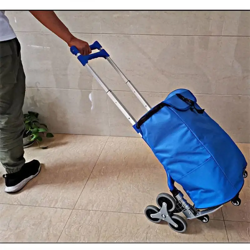 All-Terrain Folding Cart | Heavy-Duty Stair Climbing Trolley | Portable Shopping & Travel - Thumbnail 4