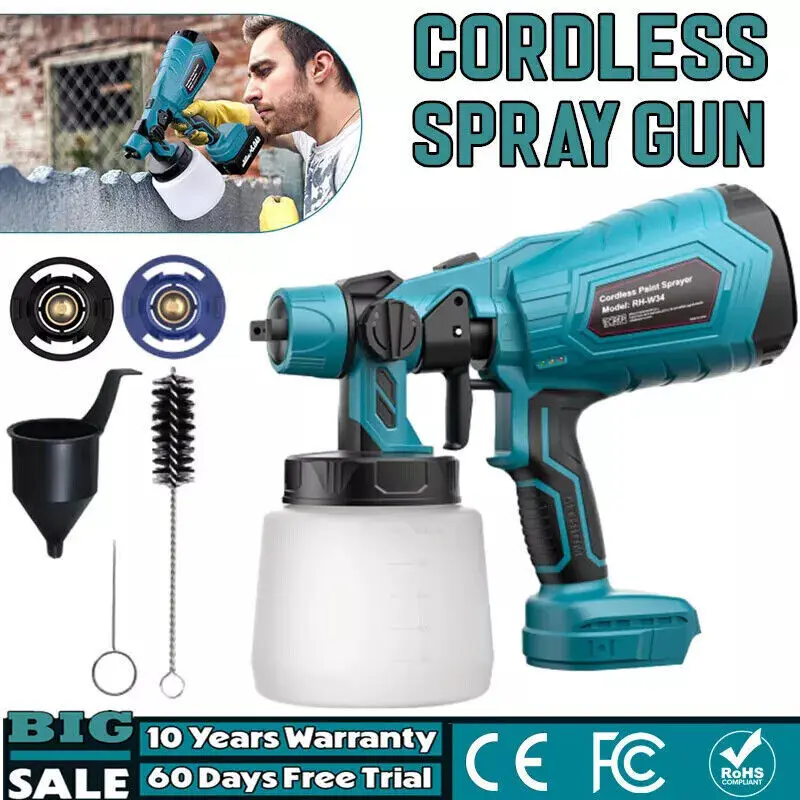 Makita 18V Cordless HVLP Paint Sprayer | Professional Finish for Furniture & Interior Projects - Thumbnail 2