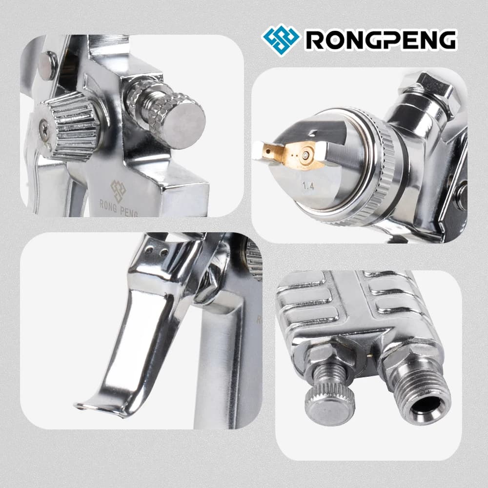 HVLP Paint Spray Gun | 1.4, 1.7, 2.0mm Nozzle Kit | High-Performance Car Painting Tool - Thumbnail 3