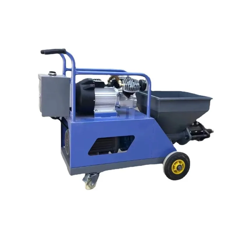 Electric concrete mortar injection machine with smooth material delivery system for consistent grout transfer and pumping.