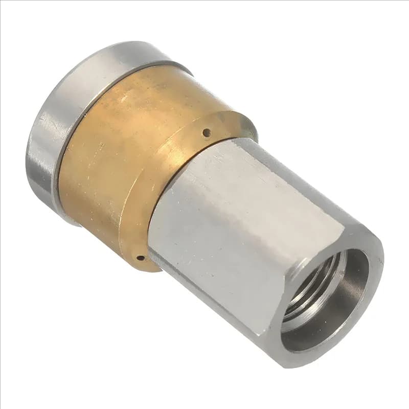 Sewer Cleaning Nozzle | 3X Steel Rotary Jetter | 1/8 Inch F Pressure Washer Drain Tool - Thumbnail 4