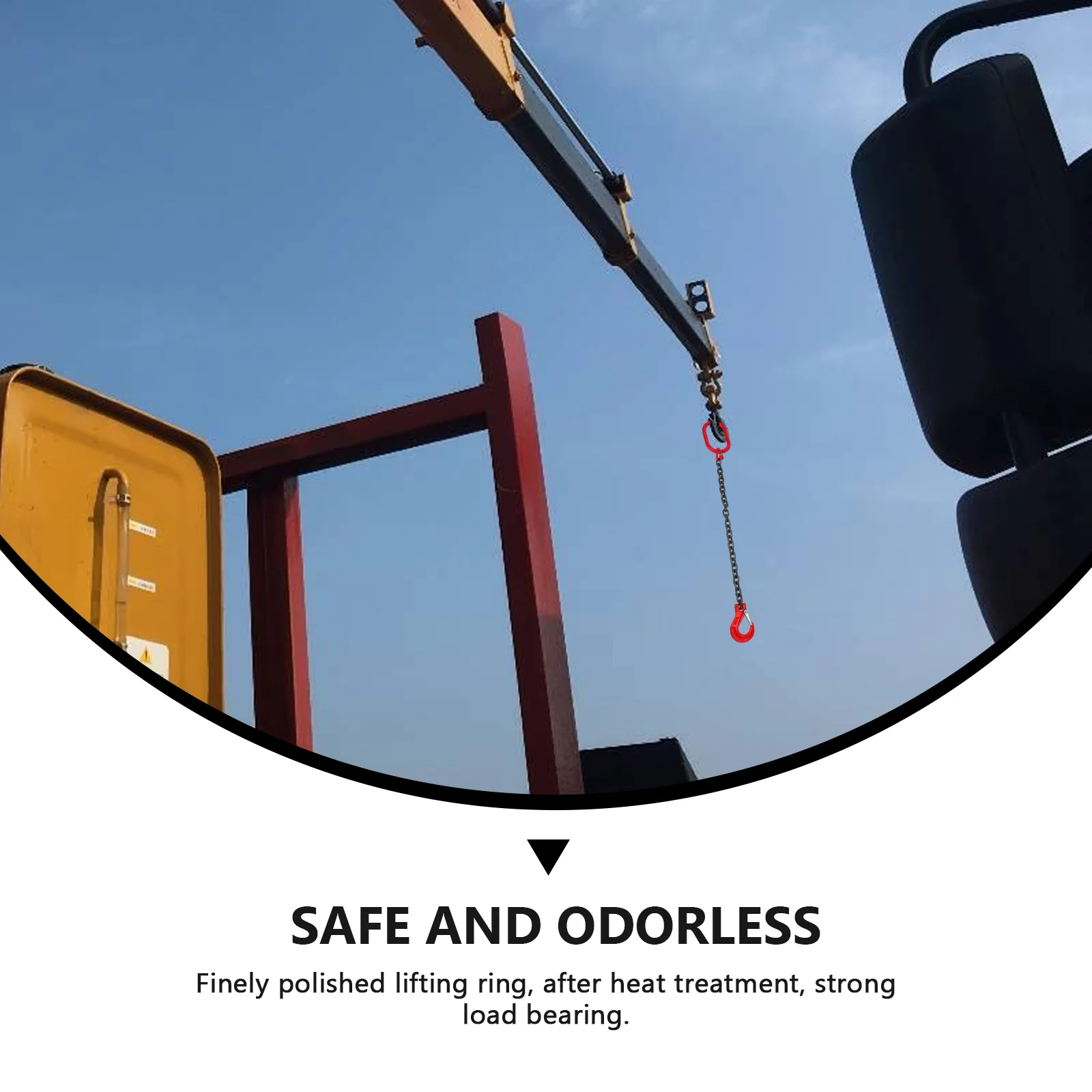 Heavy-Duty Manganese Steel Chain Sling | Single Leg with Hook | Waterproof & Corrosion-Resistant - Thumbnail 5