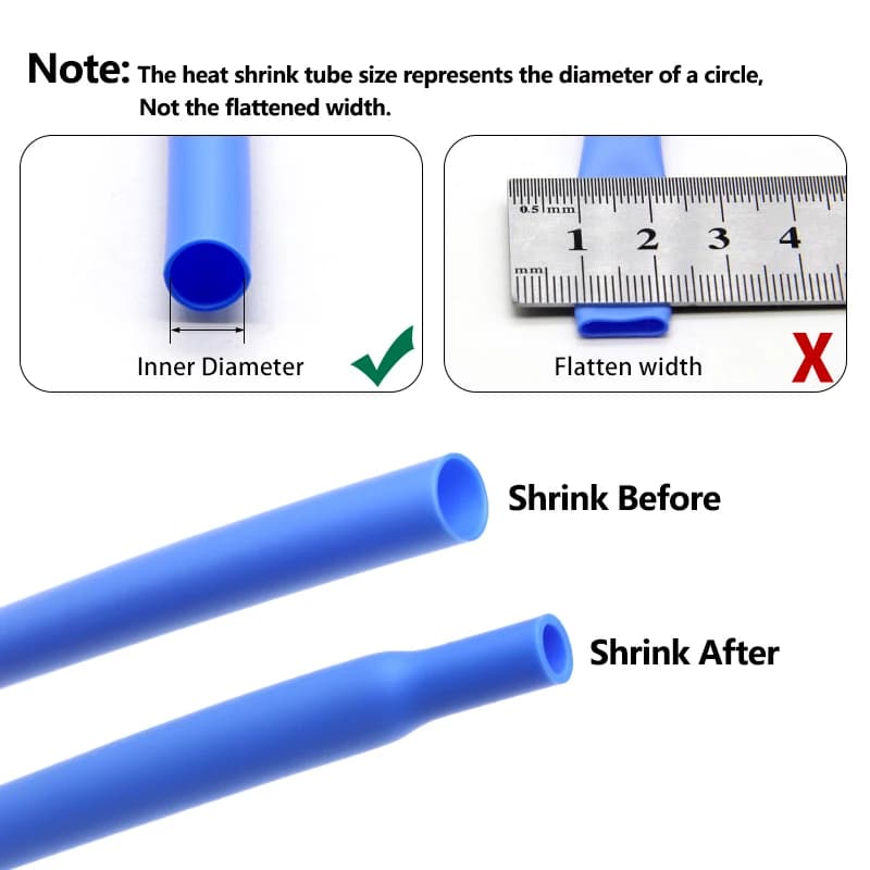 1.7:1 Silicone Heat Shrink Tube 0.8mm ~ 30mm Flexible Cable Sleeve Insulated High Temperature Soft DIY Wire Wrap Protector 2500V - Thumbnail 6