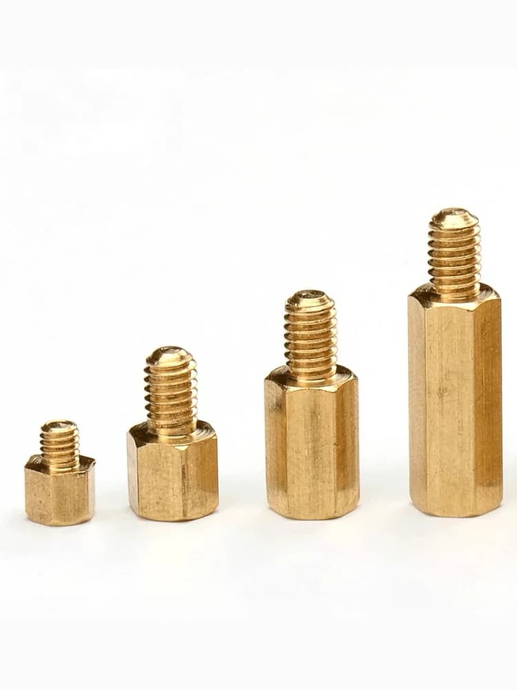 Hex Brass Standoffs | Male Female Threaded Pillar Spacers | 10-100pcs PCB Motherboard Hardware - Thumbnail 3