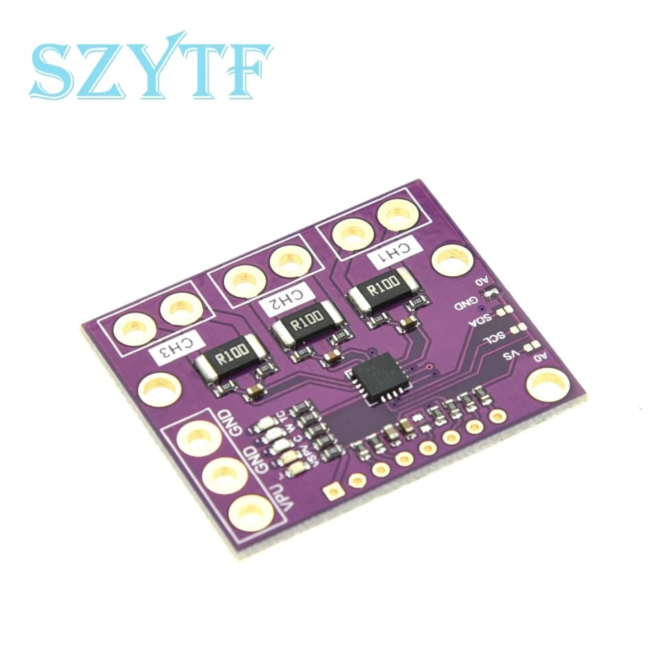 Precision Current & Voltage Monitor | Triple-Channel Power Sensor Board with I2C Interface - Thumbnail 4