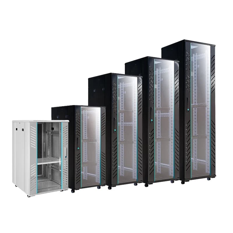15U 600 * 800 Server Rack Customized 19-inch Network Data Center Shell Tempered Glass Network Rack Cabinet 12u 14U 16U 18U - Thumbnail 3