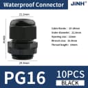PG16-Black-10Pcs