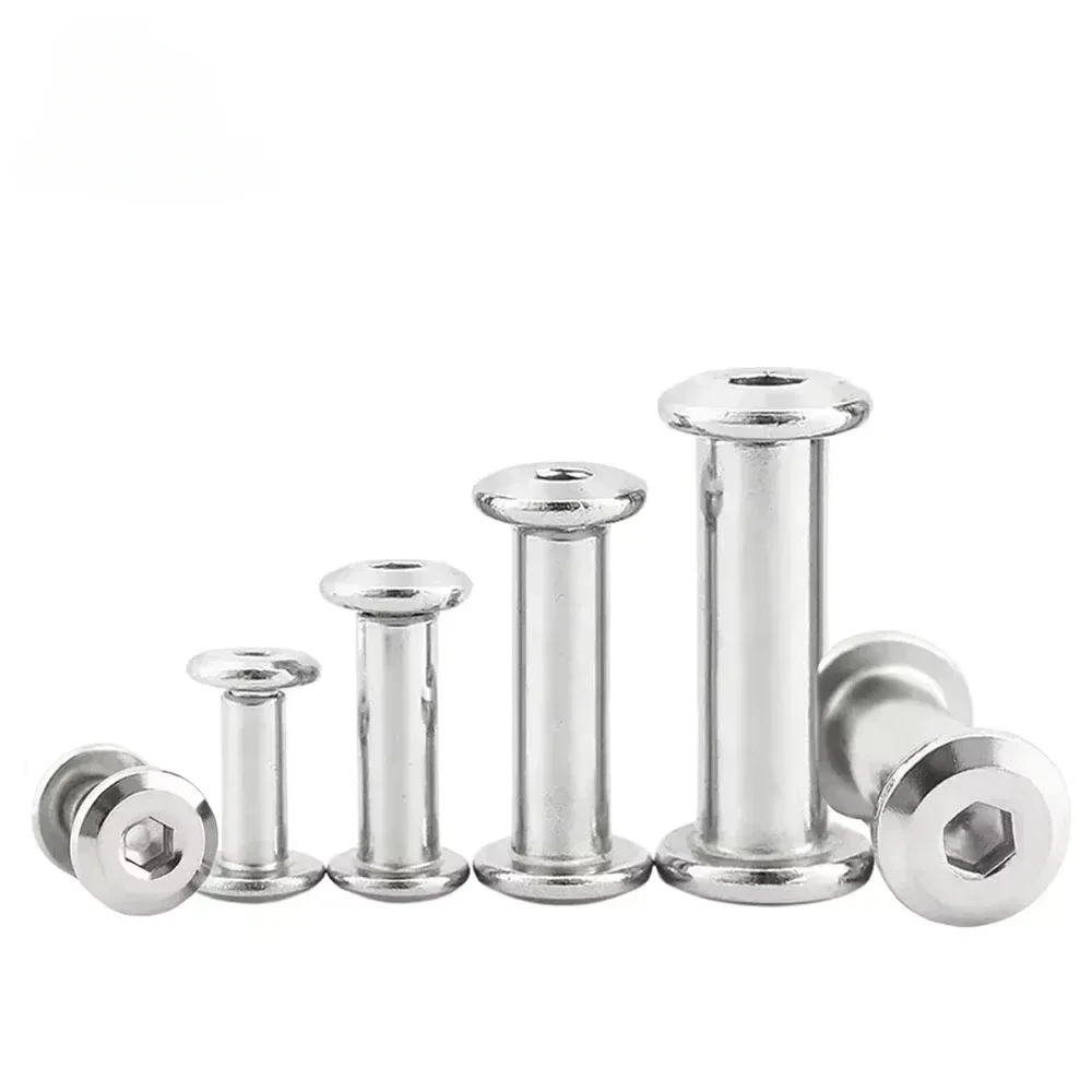 Grade Insert Nuts | M3-M10 304 Stainless Steel | Flat Hex Socket Head Rivet Connector - Thumbnail 3