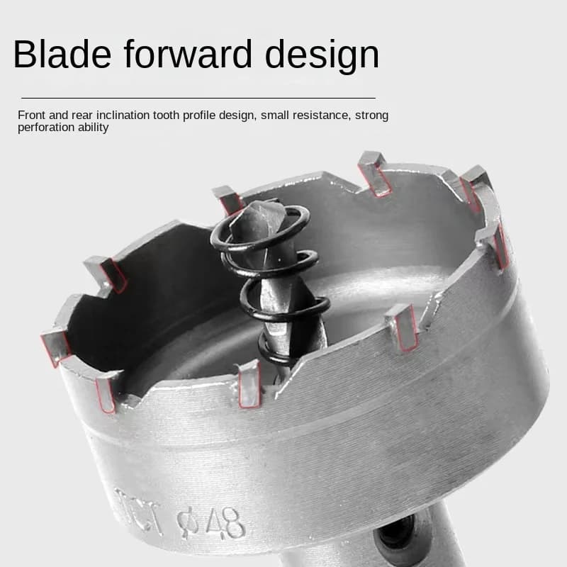 1Pc 15-100mm TCT Hole Saw Carbide Tip Core Drill Bit Cutter Drilling crown for metal Stainless Steel Alloy - Thumbnail 5