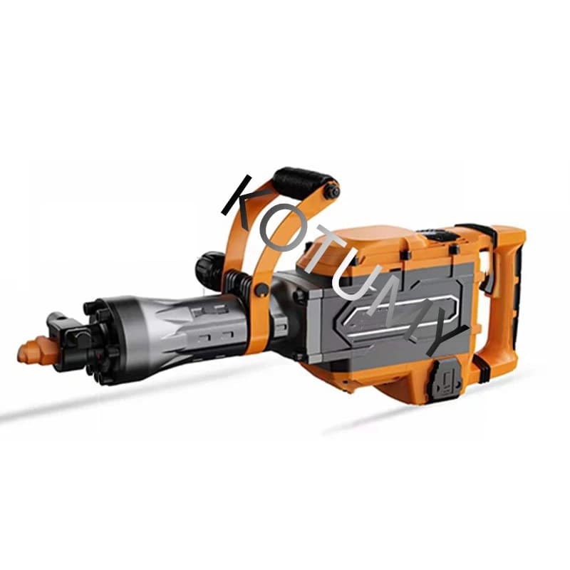 4600W Electric Demolition Hammer | 2050 BPM Concrete Breaker with 3 Chisel Set - Thumbnail 2