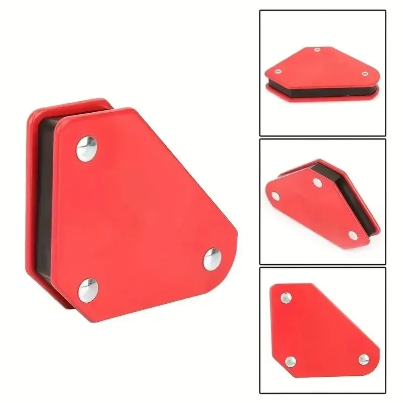 Welding Magnet Set | 4-Piece 45/90/135° Angle Holder | 9LB Magnetic Clamp for Precision Positioning - Thumbnail 2