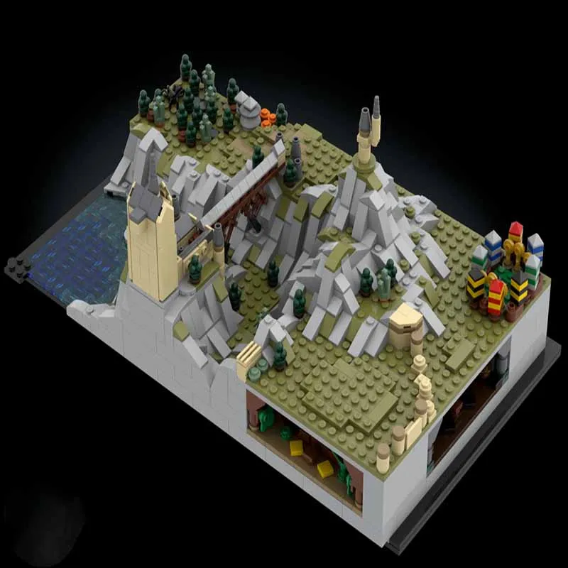 MOC-158172 Wizard Castle & Train Station Building Set | Premium DIY Model Kit - Thumbnail 3