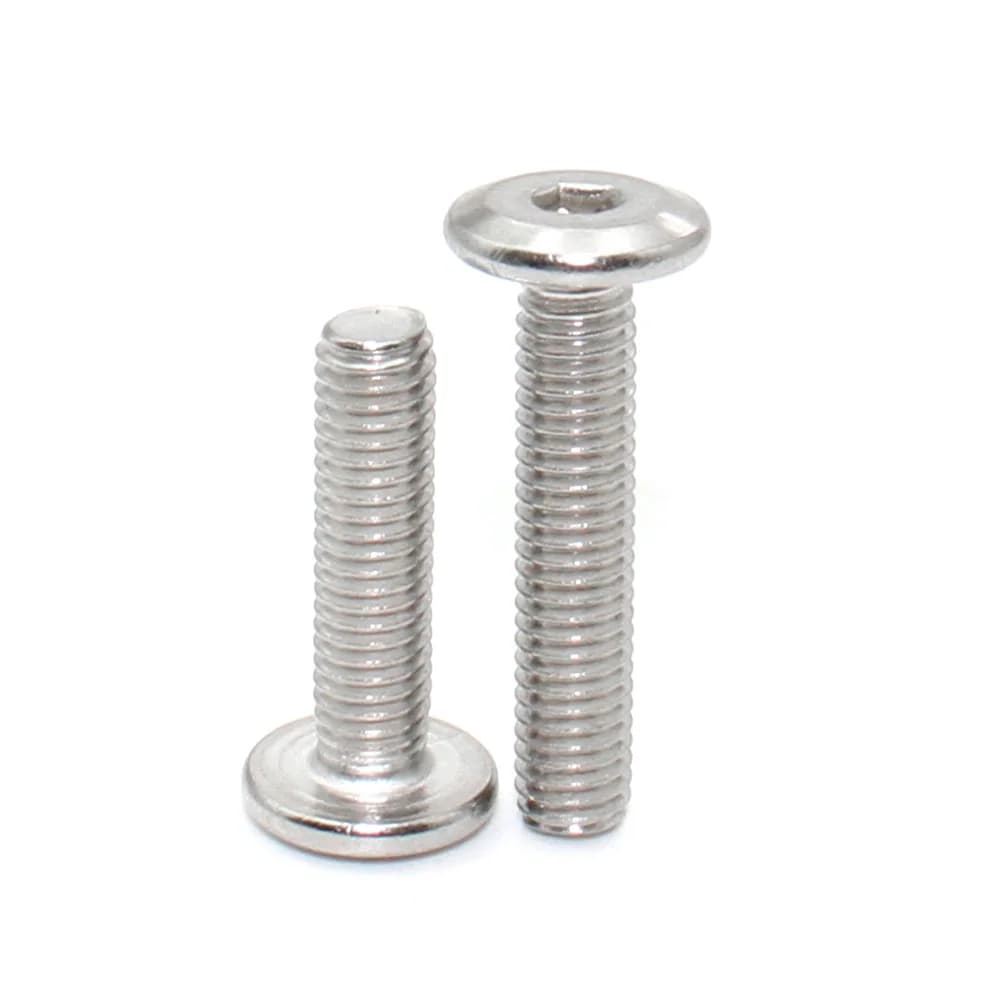 304 Stainless Steel Furniture Screws | M3-M8 Hex Socket Head | 10pcs Connector Joint Bolts - Thumbnail 3