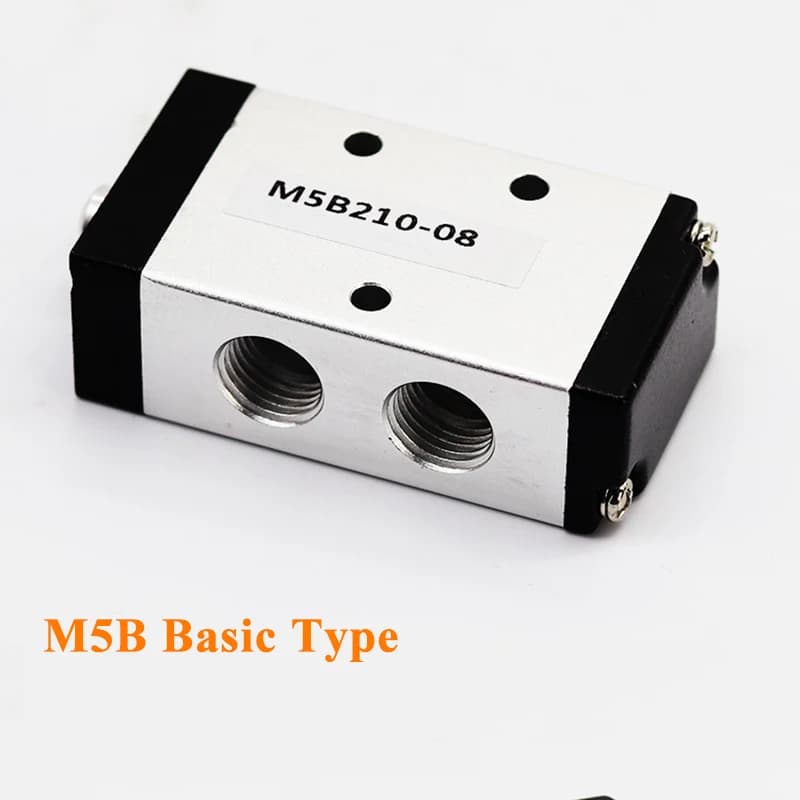 Pneumatic Manual Switch Valve | M5B210-08 & M5PF110-06 Models | Precision Control - Thumbnail 4
