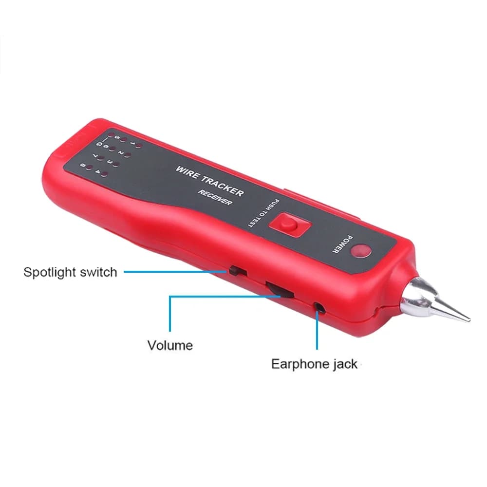 LAN Cable Tester | RJ45 Cat5/Cat6 UTP/STP Line Finder | Wire Tracker & Tone Diagnoser - Thumbnail 4