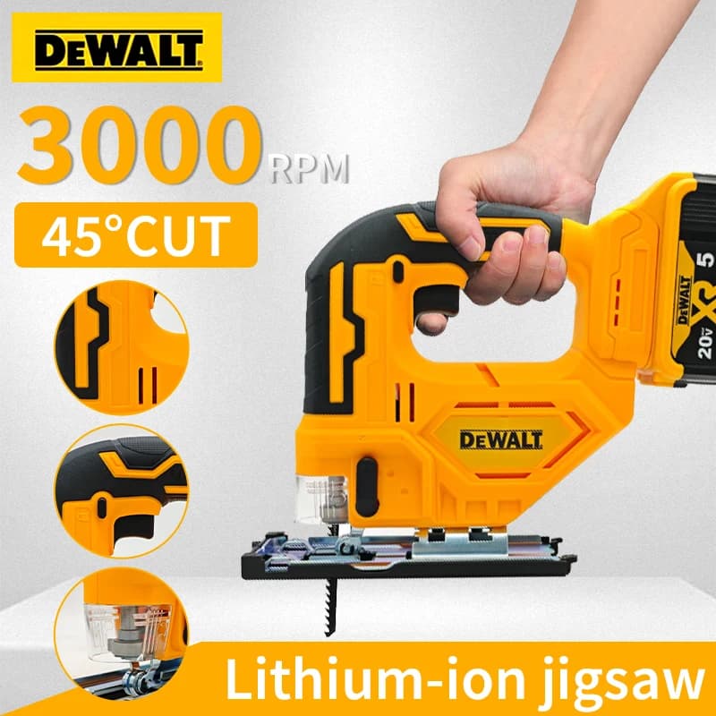 DeWalt 20V MAX Cordless Jigsaw | Brushless Motor | 3000 RPM for Precision Woodworking - Thumbnail 2