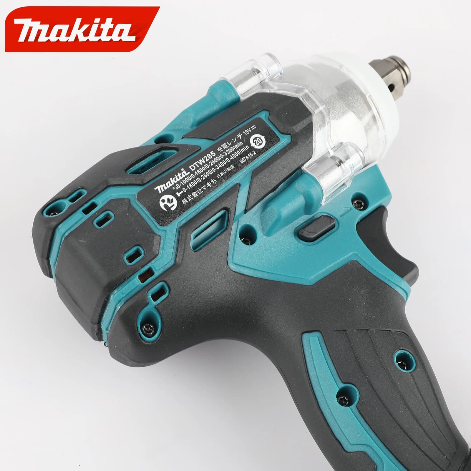 Makita DTW285 Brushless Impact Wrench | 520 Nm Torque | 18V Cordless Power Tool for Heavy-Duty Fastening - Thumbnail 4