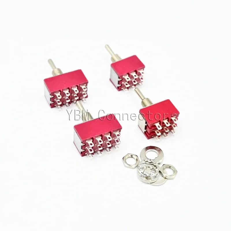 Mini Toggle Switch | SPDT/DPDT Latching | MTS Series | 5A 125VAC - Thumbnail 3