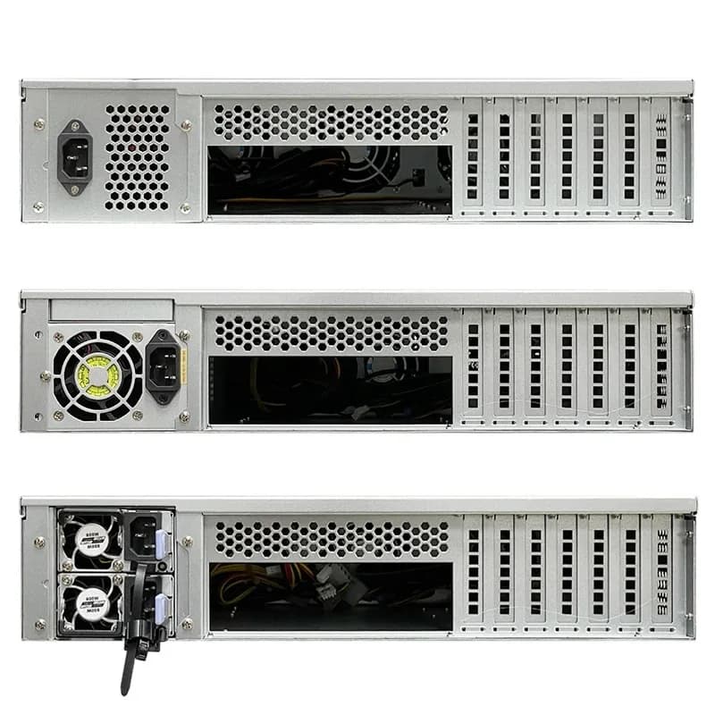 2U Server Chassis | 9-Bay Hot-Swap HDD Rackmount | 550mm Depth for High-Density Storage - Thumbnail 4