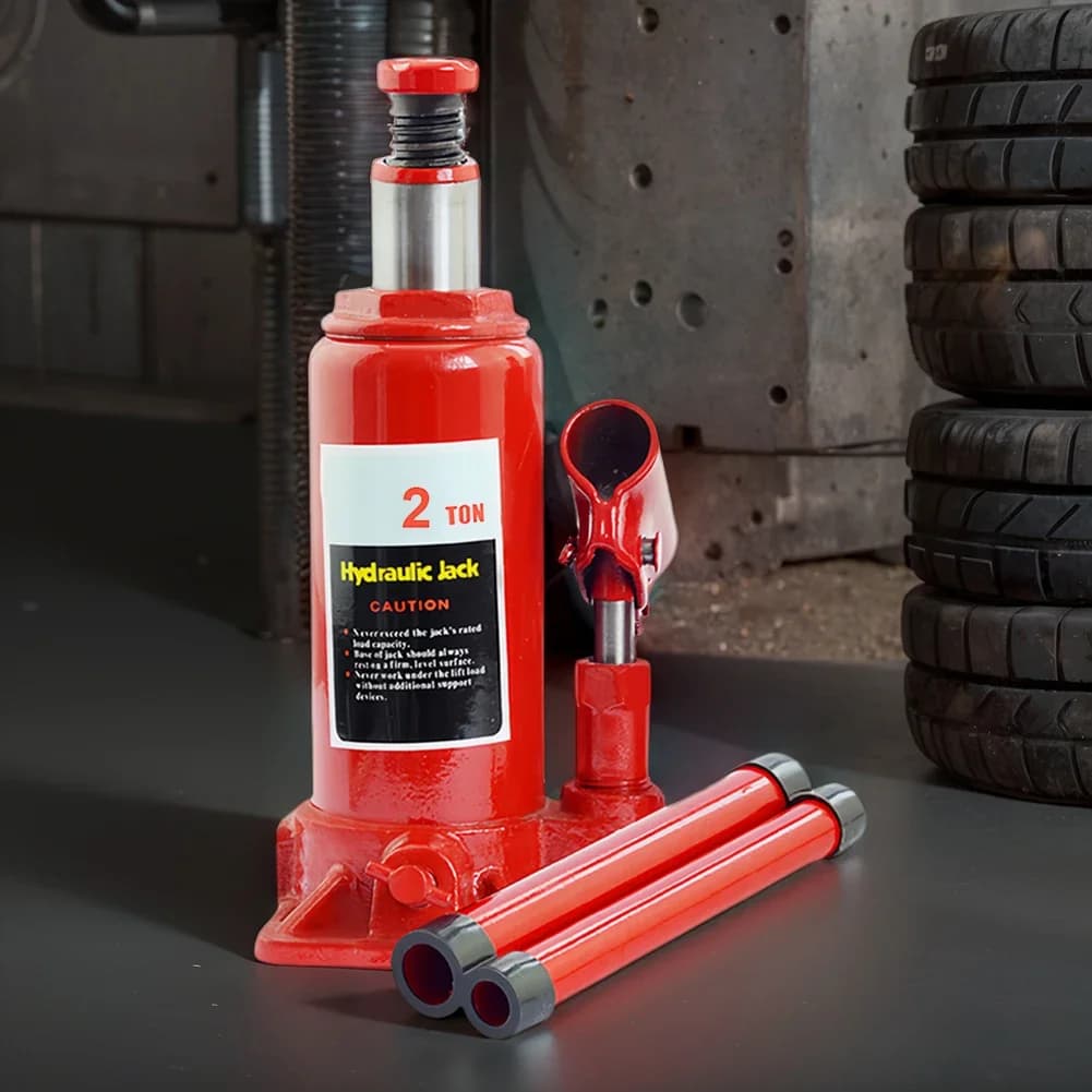 Welded Hydraulic Bottle Jack | 2, 5, or 10 Ton Capacity | Heavy-Duty Auto & Truck Repair - Thumbnail 4