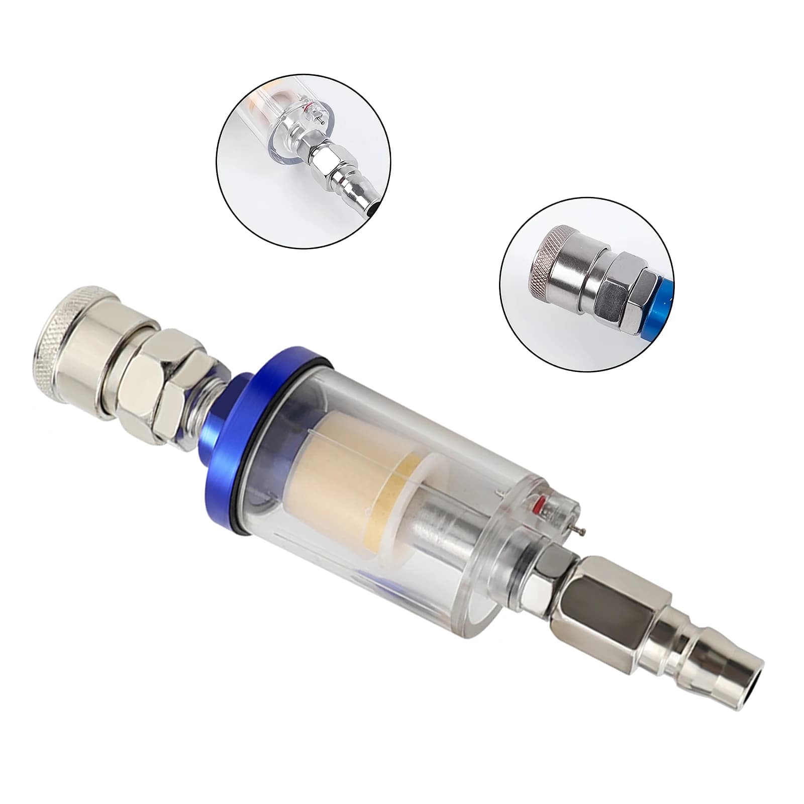 Air Compressor Moisture Separator | 1/4 NPT Water Trap Filter for Sprayers - Thumbnail 3