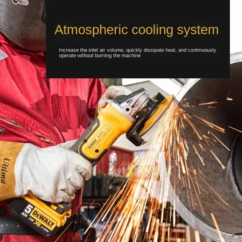 DeWalt DCG405 Cordless Angle Grinder | 18V Brushless Motor | 125mm Cutting & Grinding Tool - Thumbnail 2