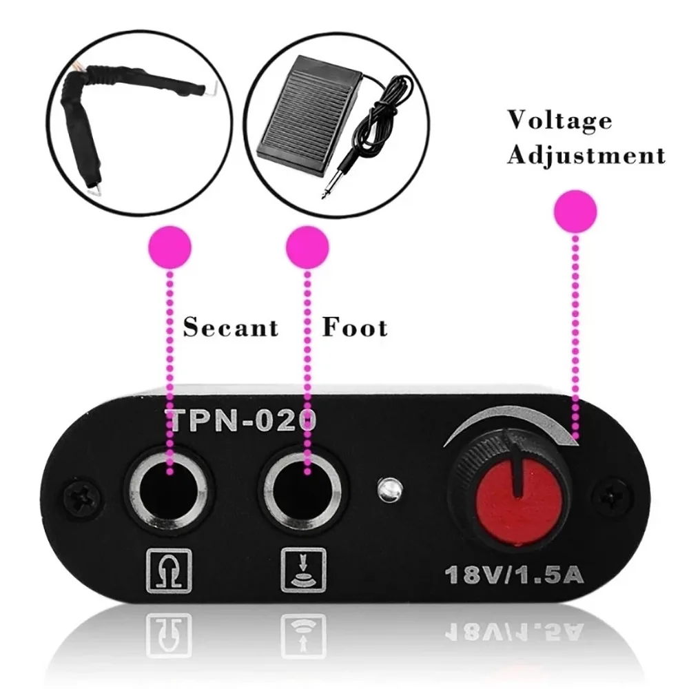 Rotary Tattoo Machine Power Supply | Compact & Precise Voltage Control | For Artists - Thumbnail 5