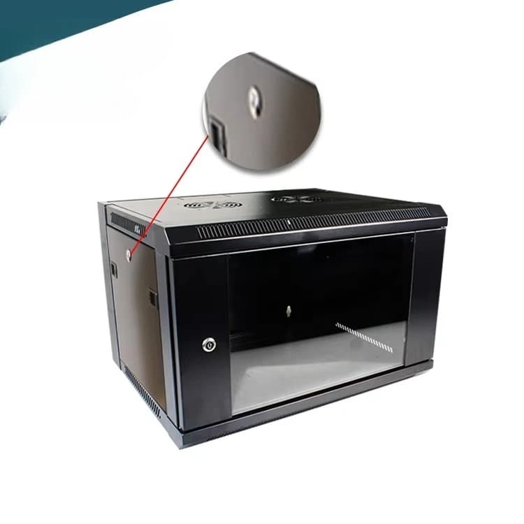 6U Wall-Mount Server Rack | 19-Inch Network Cabinet | 450mm Depth for Small IT Installations - Thumbnail 4