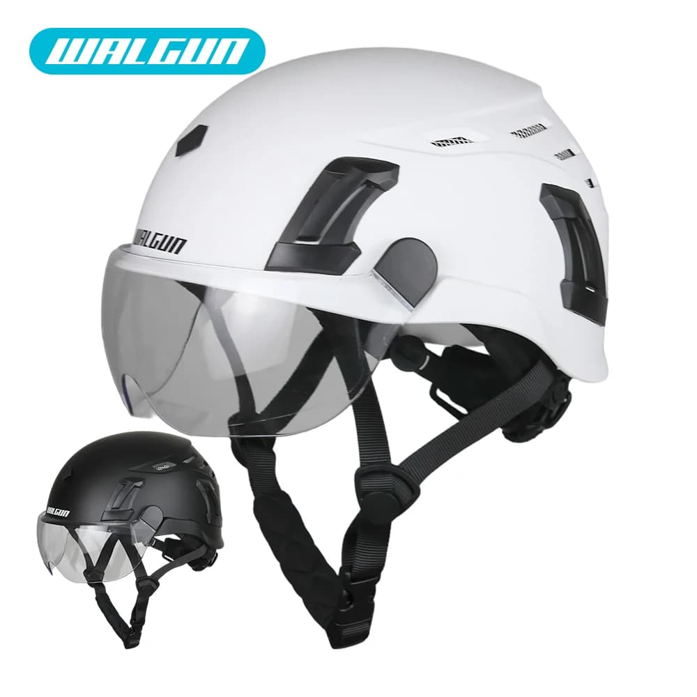 Safety Helmet | Integrated Goggle Visor & Ear Protection | ANSI Hard Hat for Electricians - Thumbnail 5