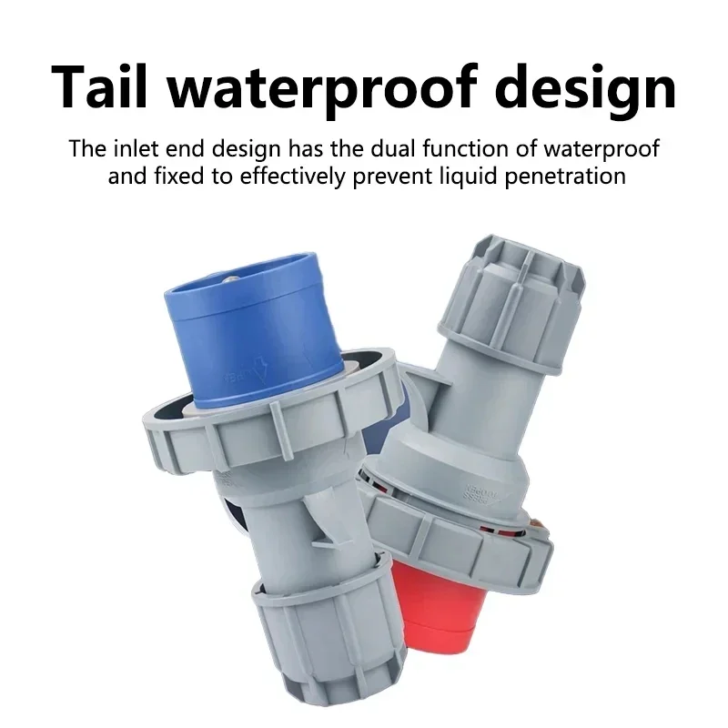 Heavy-Duty IP67 Industrial Plug & Socket Set | 16-32A 3P/4P/5Pin Connector | Wall Mount Electrical - Thumbnail 4