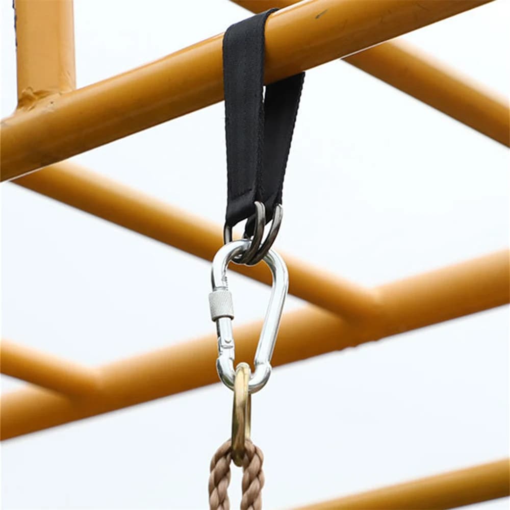 Suspension Training Belt | Heavy-Duty Hook & Ring System for Pull-Ups & Sandbag Workouts - Thumbnail 6