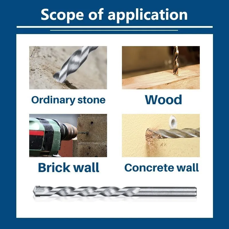 Masonry Drill Bit Set | Carbide-Tipped for Concrete, Brick & Tile | 3-10mm - Thumbnail 4