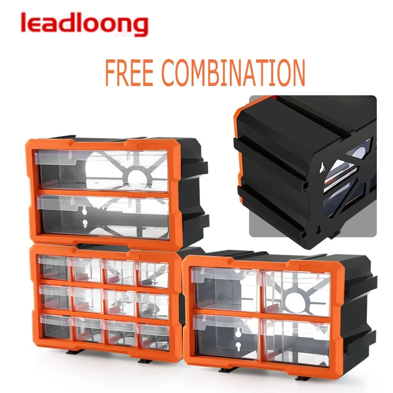 60-Grid Parts Cabinet | Transparent Drawer Toolbox | For Screw Classification & Accessories Storage - Thumbnail 6