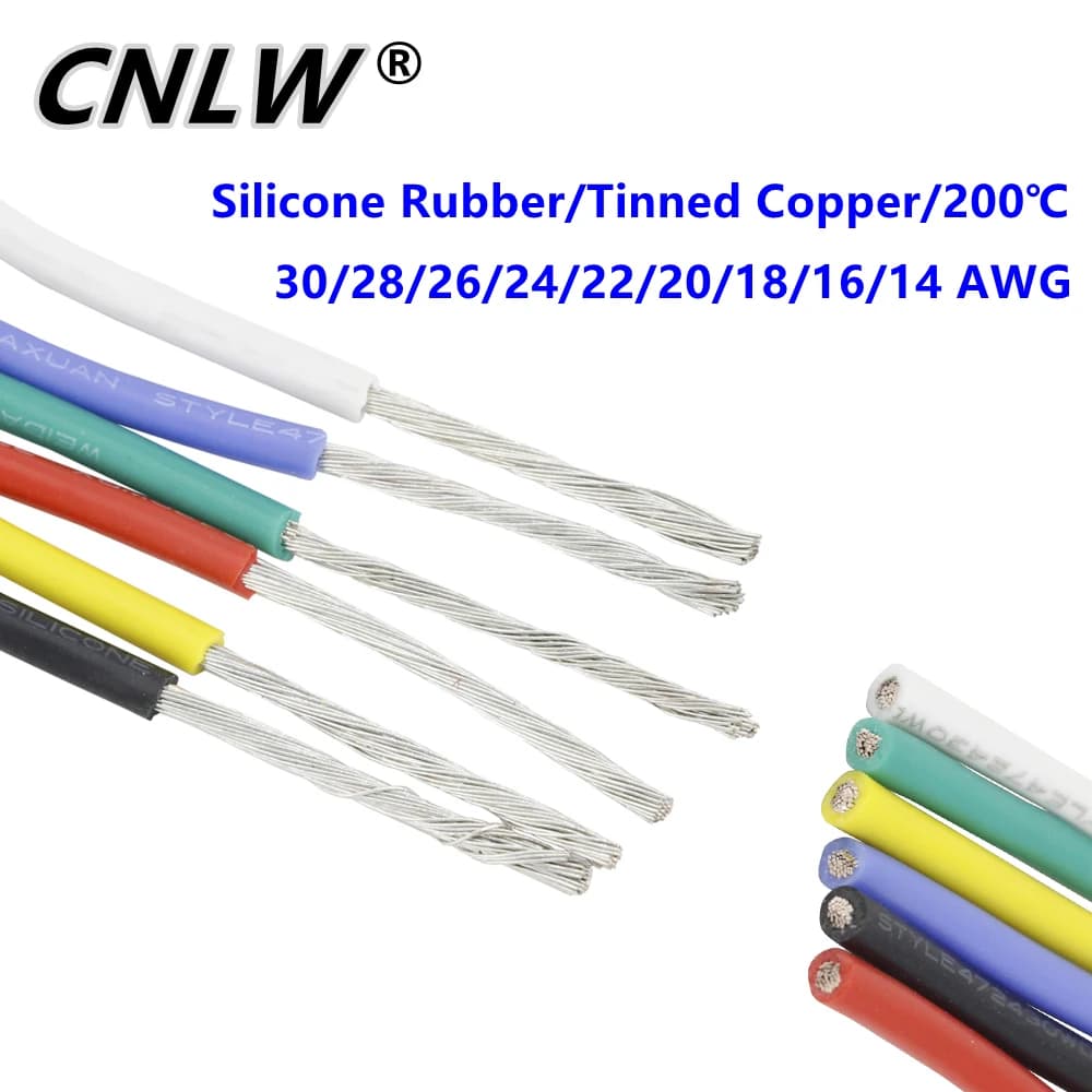 Flexible Silicone Wire | UL3239 Certified | 14-30 AWG Heat-Resistant Cable for DIY & Electronics - Thumbnail 2