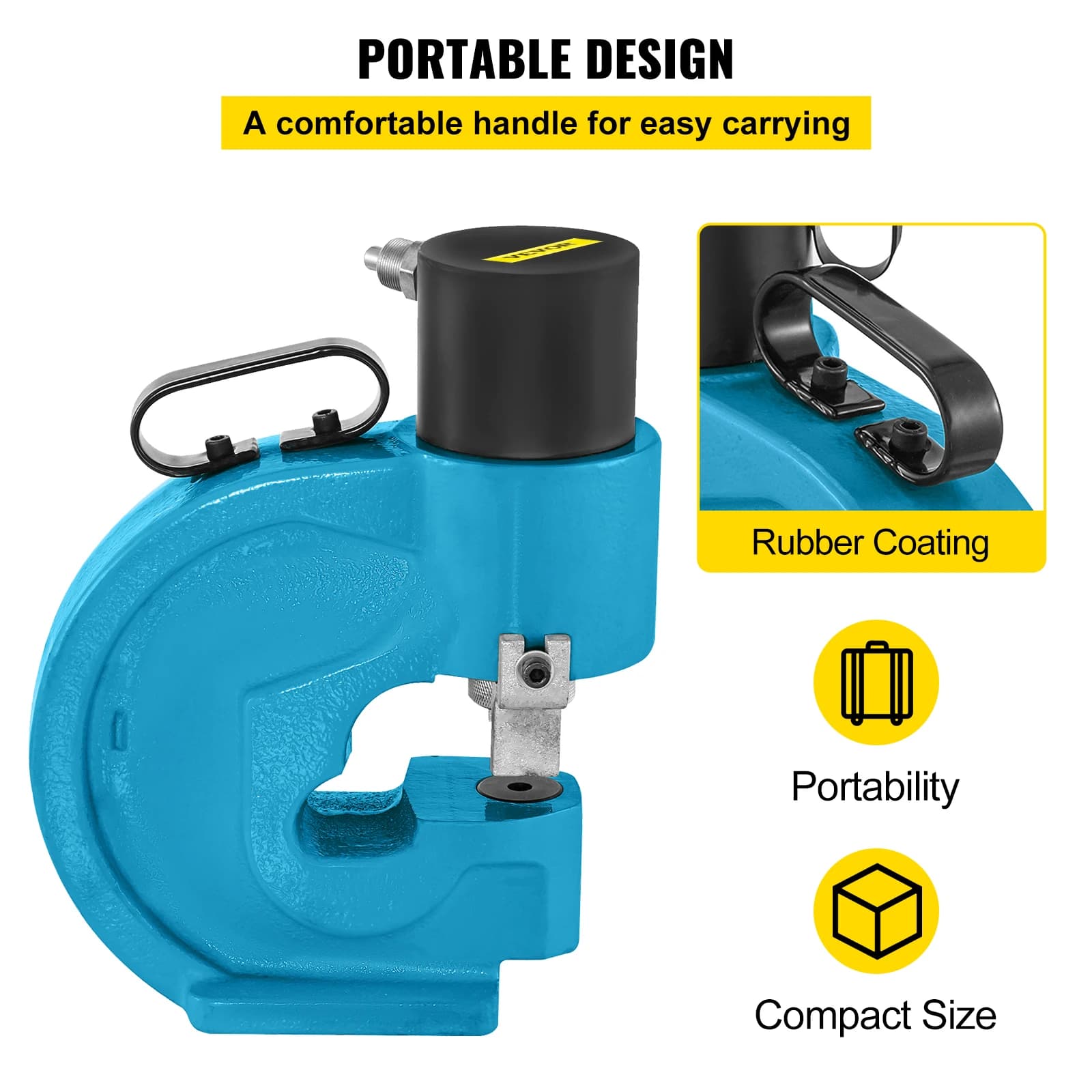 SucceBuy  CH-70 Hydraulic Split Hole Puncher 35T Hole Digger Force Punching Tool Kit Iron Plate Copper Aluminum Stainless Steel - Thumbnail 6