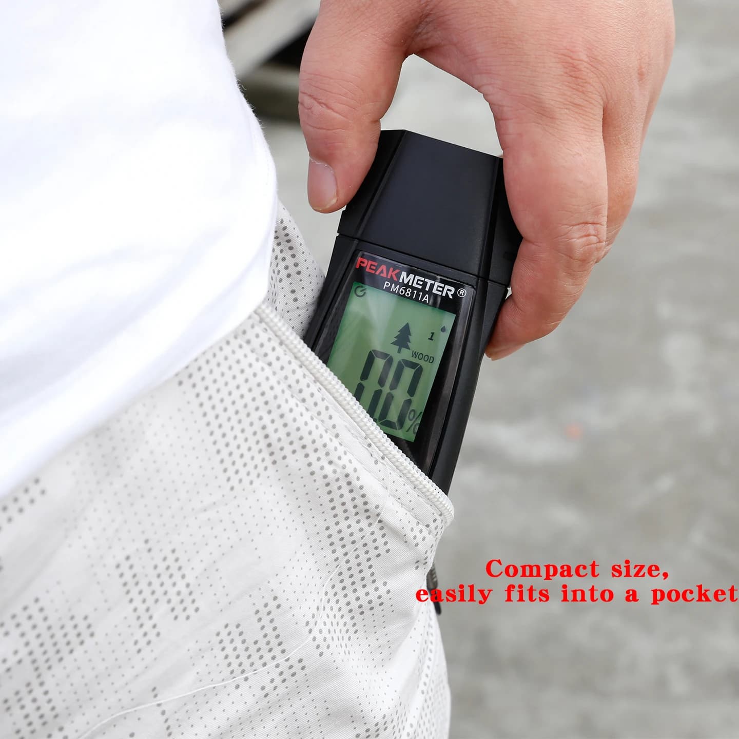 Wood Moisture Meter | Accurate Floor & Material Humidity Tester | PM6811A - Thumbnail 3
