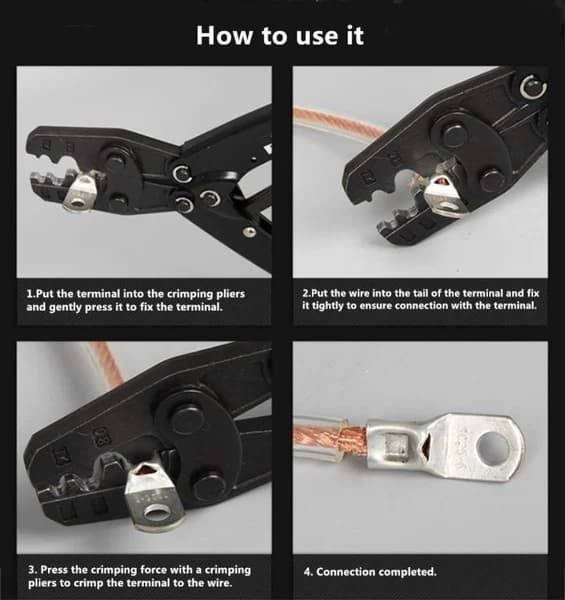 Tinned Copper Ring Terminal Kit | 35mm² Wire Lugs | 70-240PC Electrical Connector Set - Thumbnail 3