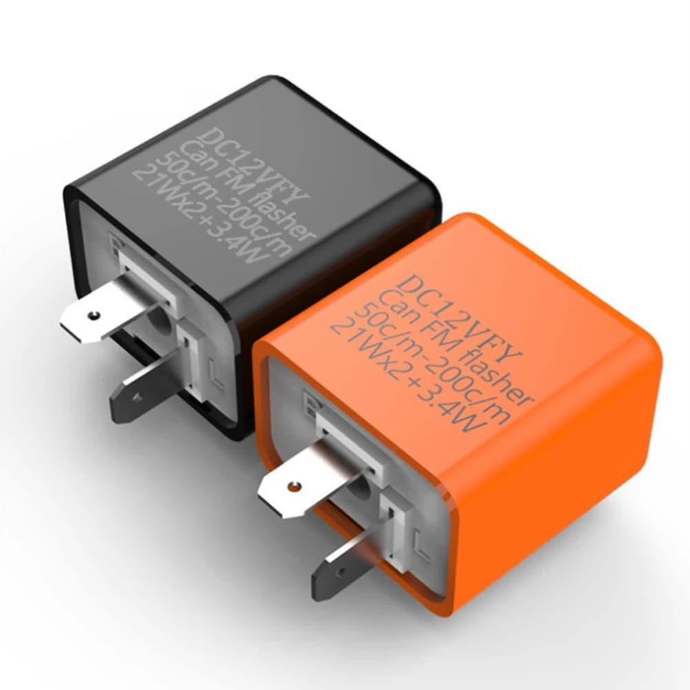 High-Power Motorcycle Turn Signal Relay | 12V Adjustable Flasher with LED Protection - Thumbnail 3