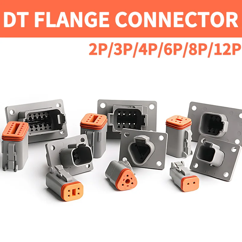 DT04-12P-L012 Waterproof Automotive Connector | Panel Mount Plug for Harsh Environment Wiring - Thumbnail 2