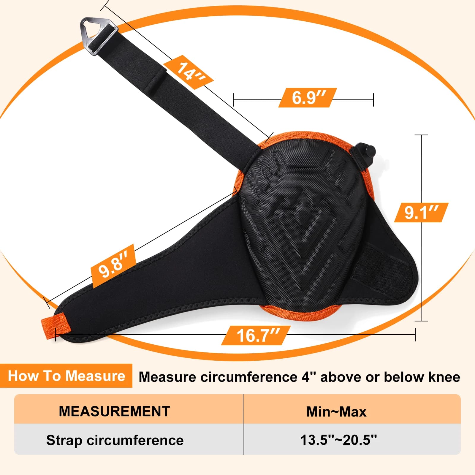 Knee Pads with Gel Cushioning | Heavy-Duty Work Protection for Construction & Carpentry - Thumbnail 4