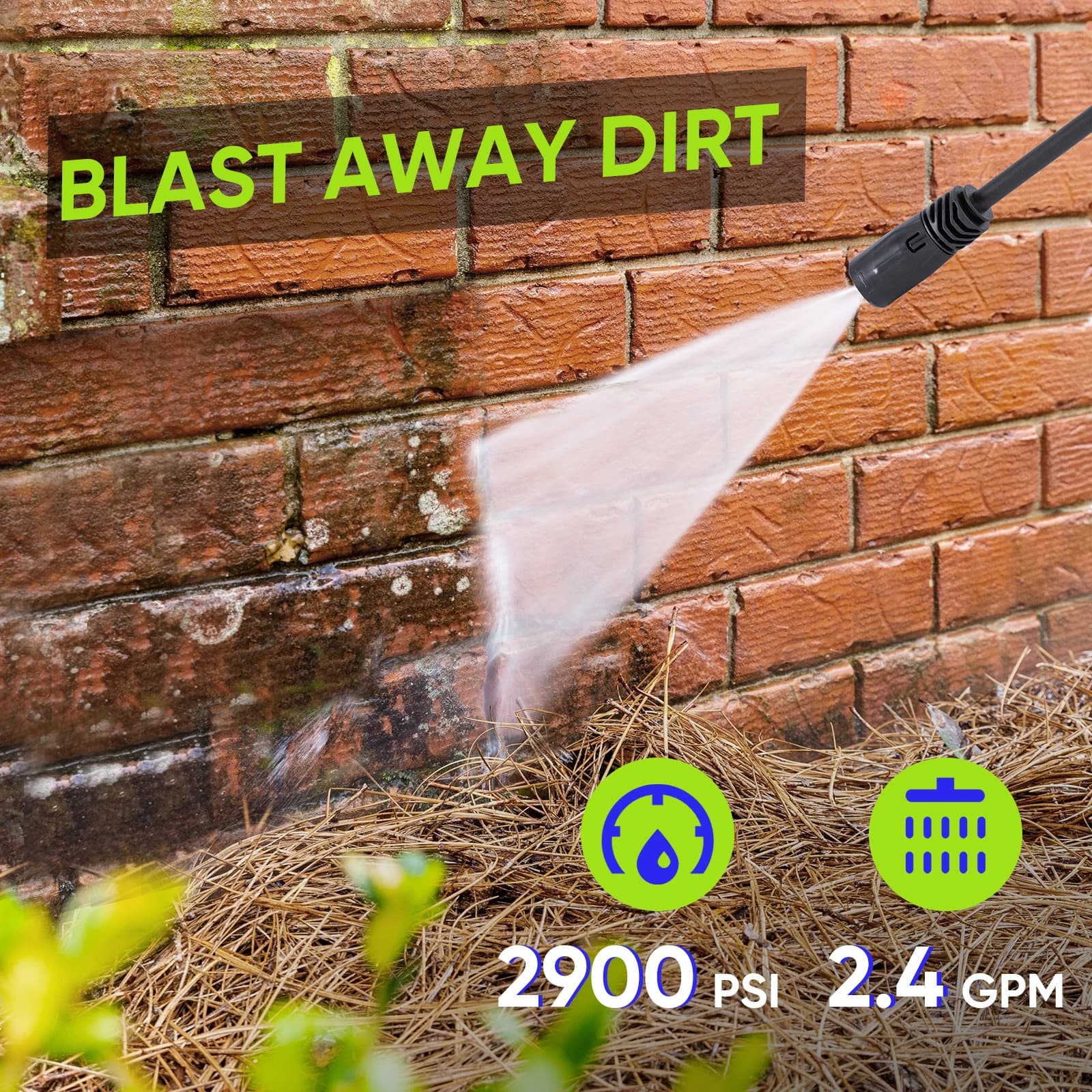 Pressure Washer | 3500 PSI & 2.25 GPM | Portable Electric Power Cleaner - Thumbnail 2