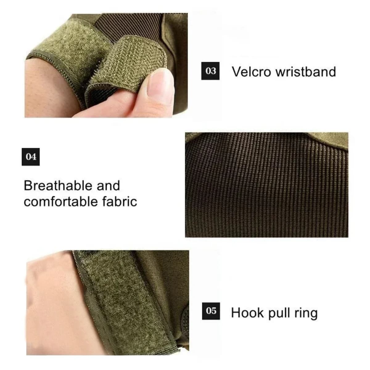 Sports Gloves | Camping, Hiking & Rock Climbing | Touch Design Fitness Protection - Thumbnail 3