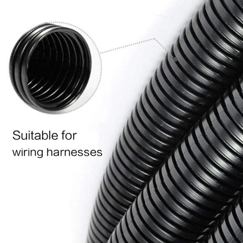 Professional-Grade Heat-Resistant Wire Loom Tubing | 7mm-28mm Corrugated Conduit for Automotive & Electrical Protection - Thumbnail 5