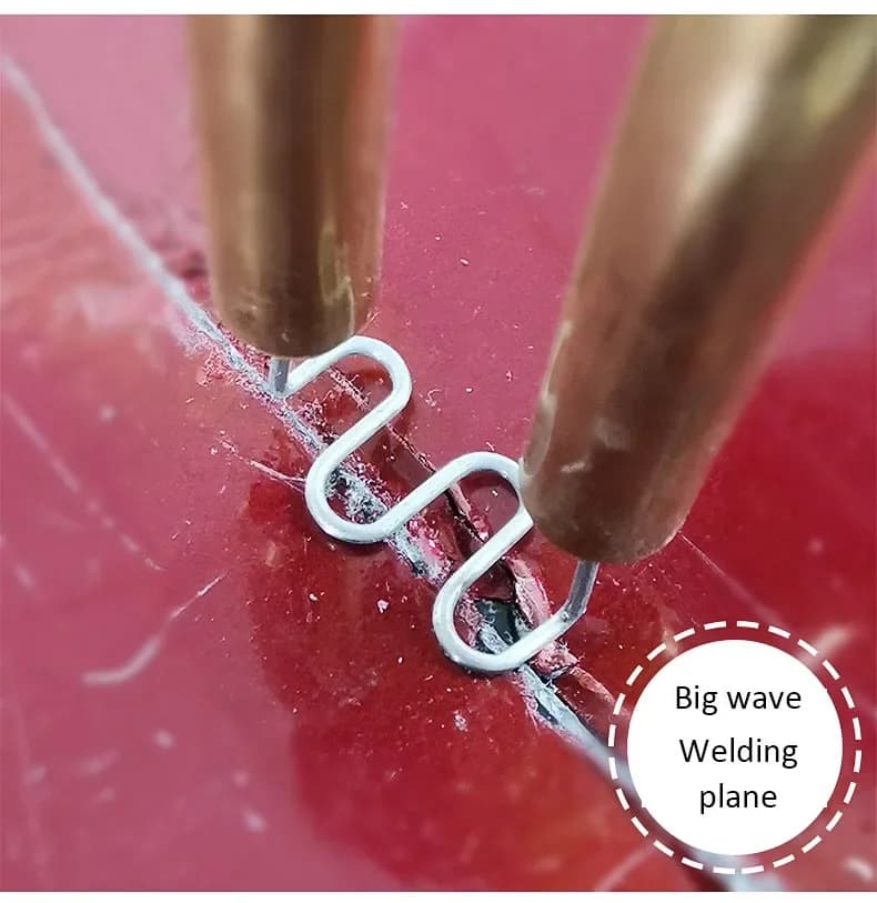 Plastic Welding Kit | 300 Pre-Cut Staples | 0.8mm & 0.6mm Stainless Steel | Bumper & Body Repair Tool - Thumbnail 4