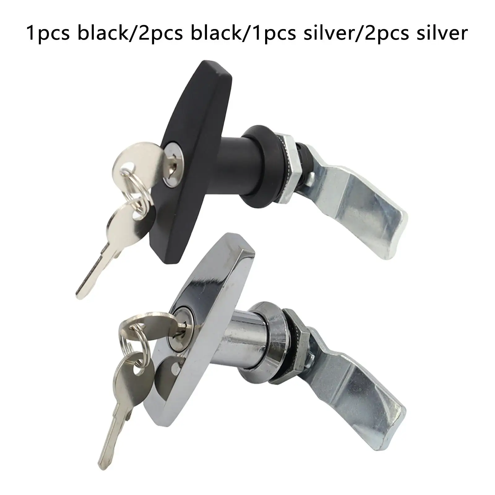 T-Handle Lock | Anti-Theft & Rust Proof | Garage Door, RV Toolbox, Industrial Cabinet - Thumbnail 3