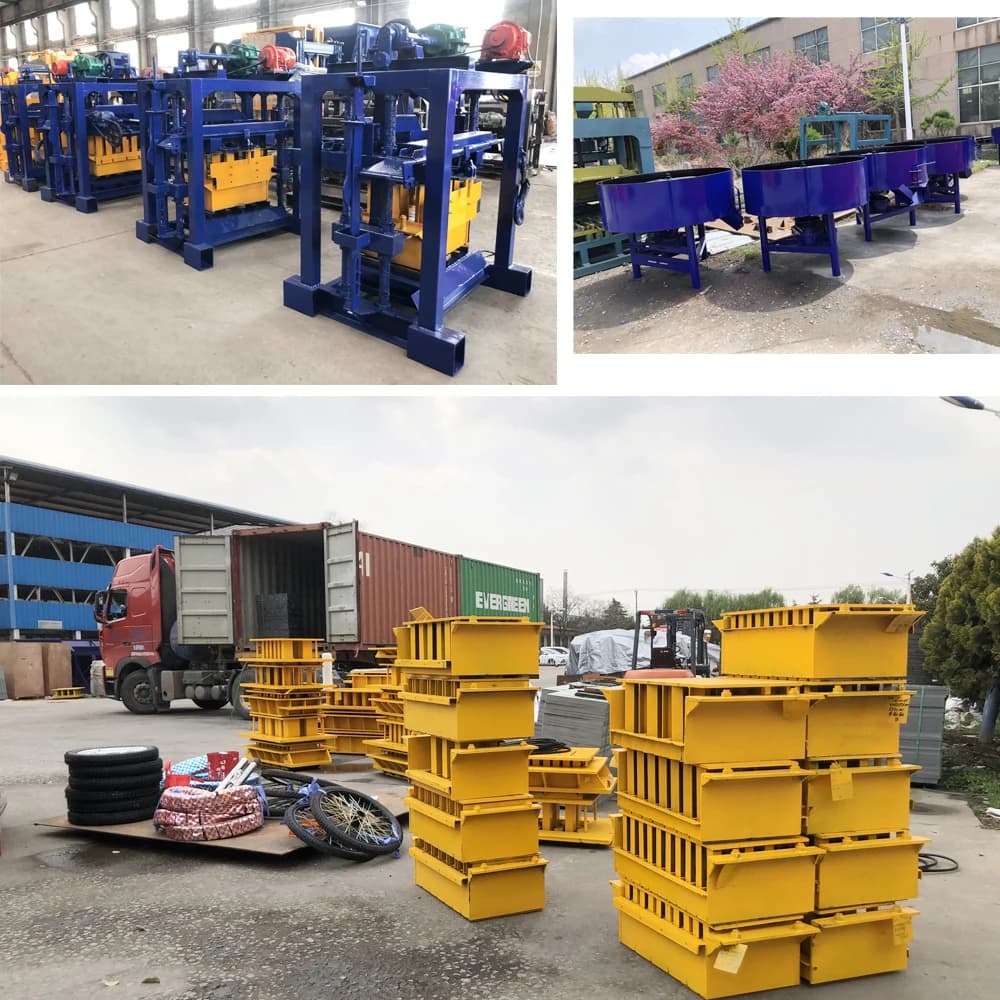 QT4-15 Professional Concrete Block Machine | Fully Automatic Hydraulic Press for Hollow Blocks & Bricks - Thumbnail 4
