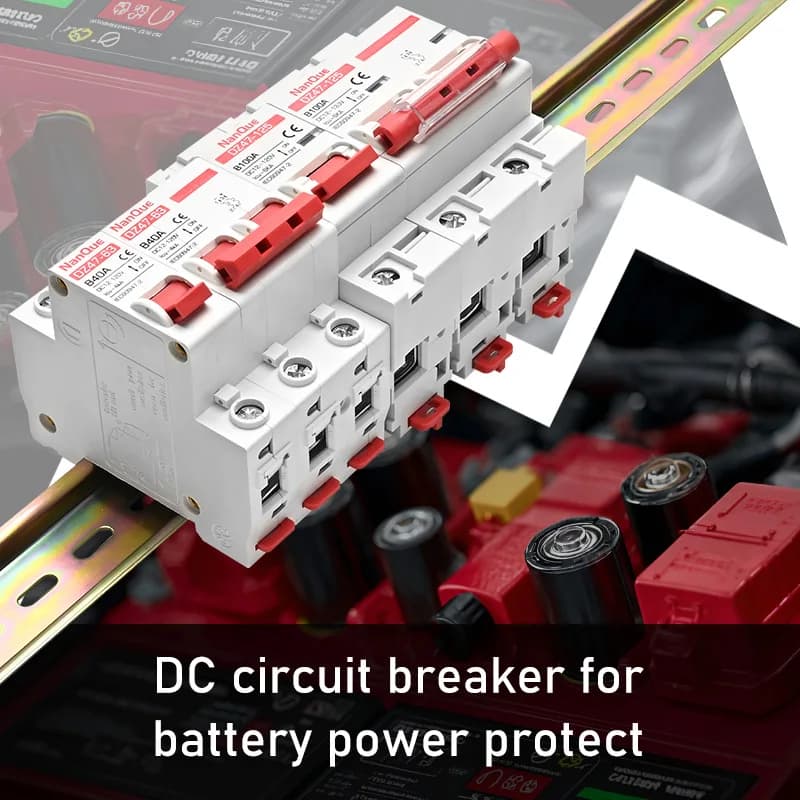 DC Circuit Breaker | 12-120V B-Curve Protection | 1-150A for Battery & Inverter Systems - Thumbnail 2