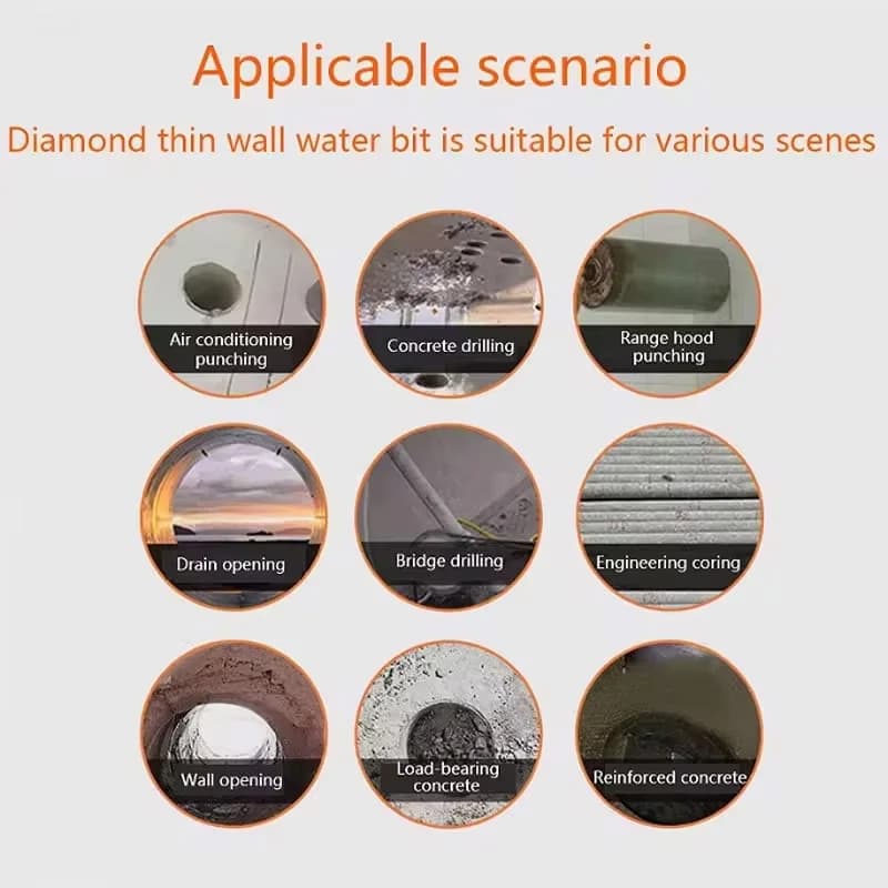 Diamond Core Drill Bit Set | 25-200mm | For Concrete & HVAC Installations - Thumbnail 5