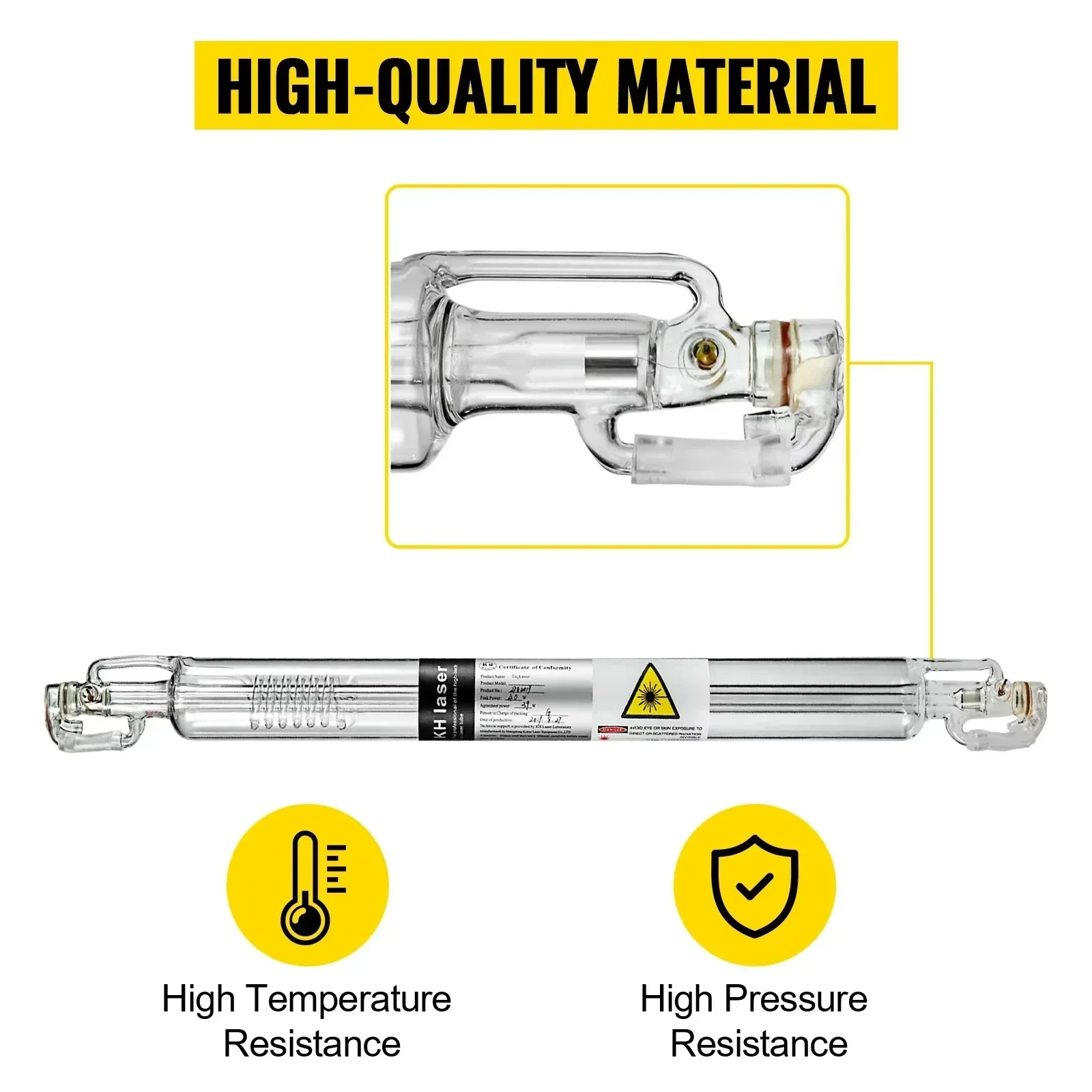 CO2 Laser Tube | 40W to 150W Power | 700mm-1830mm Length | For Precision Engraving & Cutting - Thumbnail 2